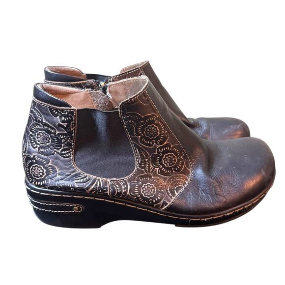L'Artiste By Spring Step 40 US 9 Hand Painted Western Earthbank Chelsea Boot - Picture 1 of 7